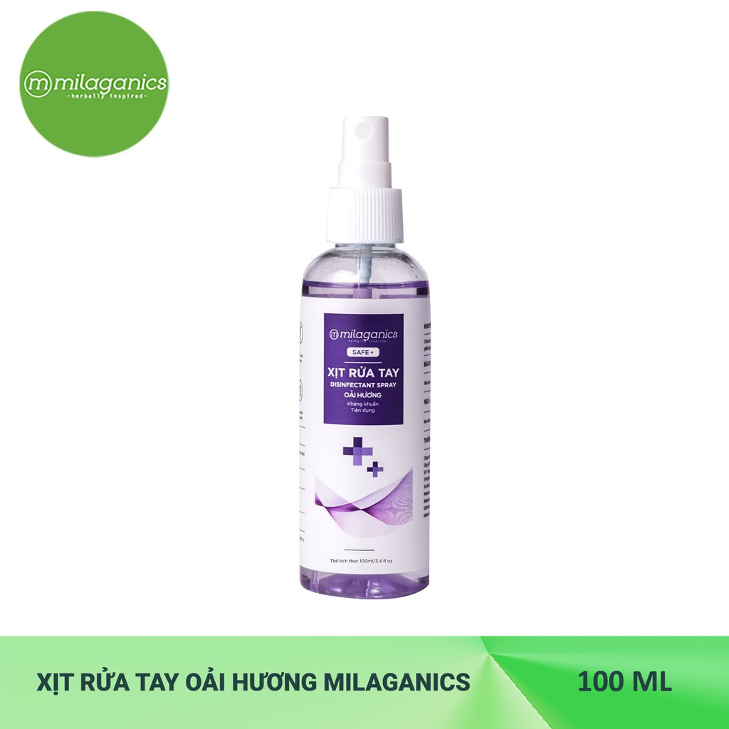 Xịt rửa tay kháng khuẩn Oải Hương MILAGANICS 100ml | BigBuy360 - bigbuy360.vn