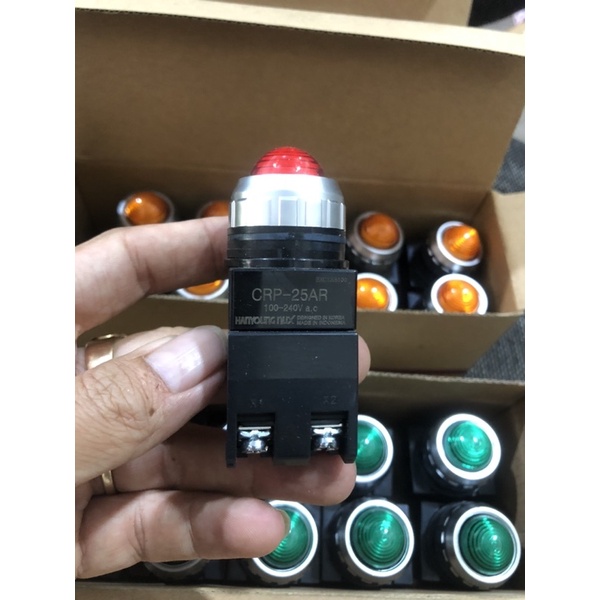 Đèn báo pha, đèn báo tủ điện LED Hanyoung NUX CRP-25AY