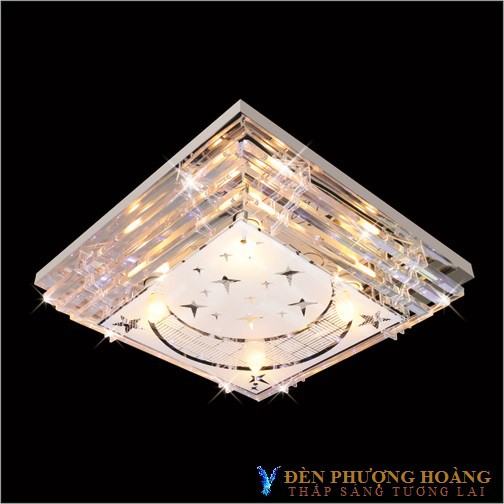 Đèn trần: Đèn ốp trần pha lê LED đổi màu ML-2030( 7 mẫu)