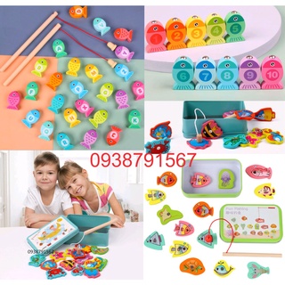 Đồ chơi câu cá bằng gỗ phát triển trí tuệ cho bé từ 3 tuổi