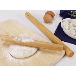 Cán lăn bột gỗ trơn 30cm, cây lăn bột gỗ