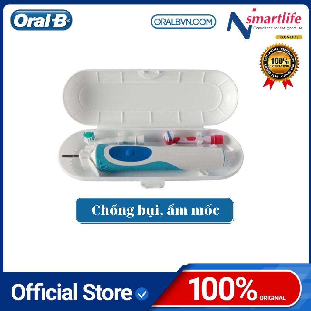 Hộp đựng bàn chải đánh răng điện Oral-B chính hãng chống bụi, nhỏ gọn cho du lịch (Tương thích Oral-B, Philips)