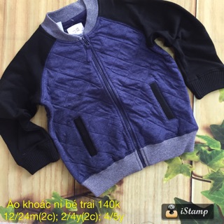 Áo khoác nỉ bé trai