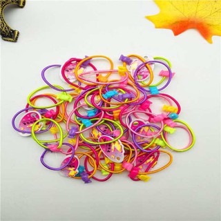 Set 500 chun cột tóc cho bé nhiều hình (10 gói)