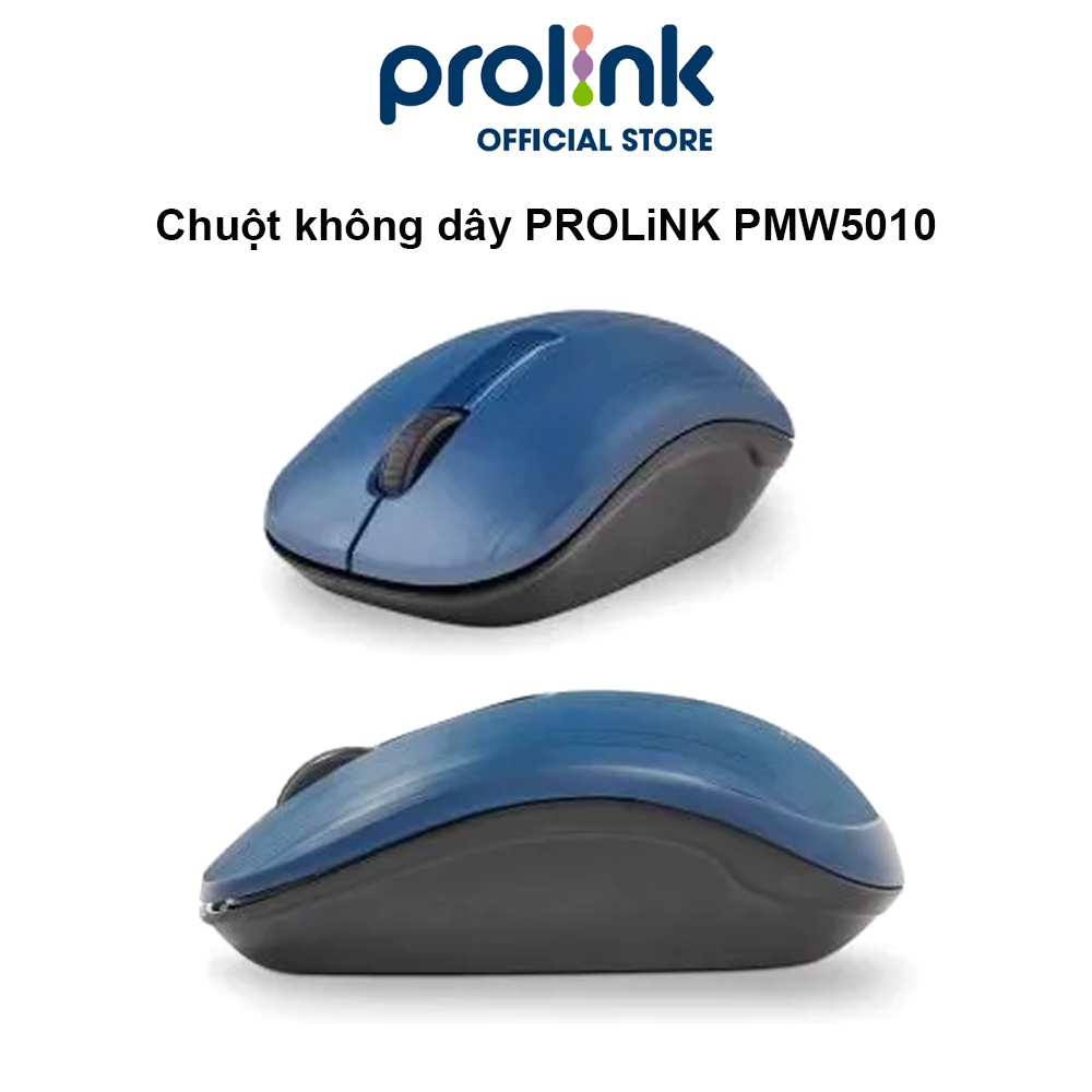 Chuột không dây PROLiNK PMW5010 kết nối tốc độ cao, tiết kiệm pin dùng cho PC, Macbook, Laptop