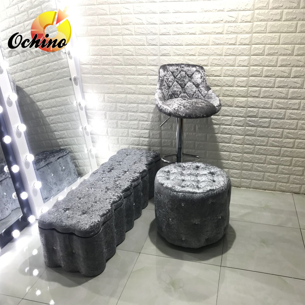 Ghế Hộp Có Ngăn Đựng Đồ, Ghế Chờ Spa Dài 1m (Hình Thật Shop Chụp)