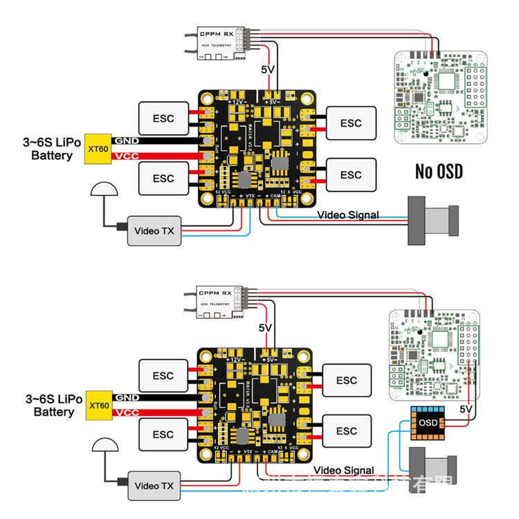 Mạch PDB Matek MINI Chia Nguồn output 5V,12V