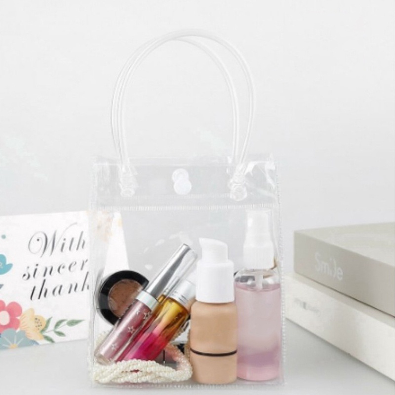 Túi Xách Đựng Quà Trong Suốt Chống Thấm Nước Tiện Dụng