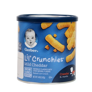 Bánh ăn dặm Gerber Lil Crunchies vị phô mai, 42g