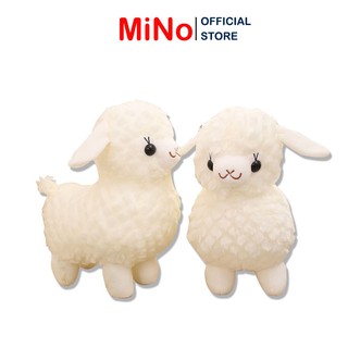 Gấu Bông Cừu Alpaca Trắng 25cm Dễ Thương Cao Cấp MINO
