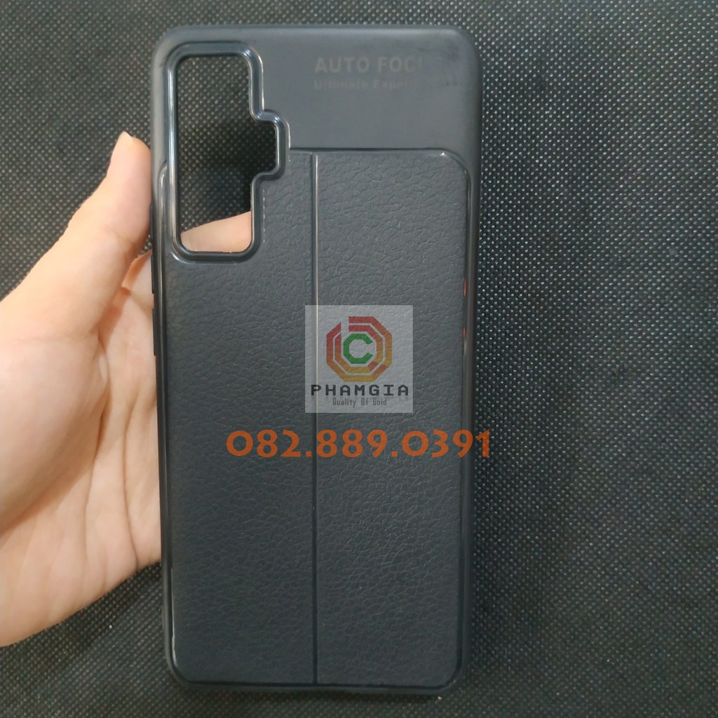 Ốp lưng dẻo đen Vivo X50 giả da auto, siêu bền, siêu đẹp