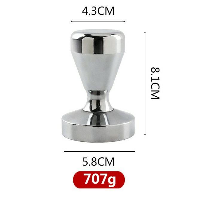 Dụng cụ nén cà phê, Button Tamper tay nén cafe espresso 58mm (Inox 304 cao cấp)