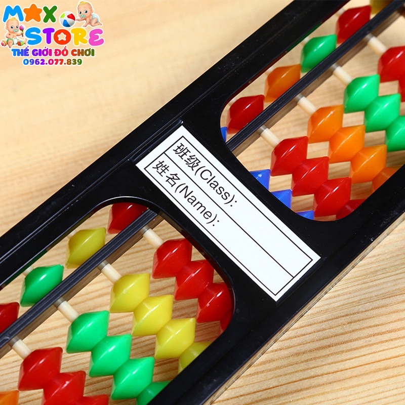 Bảng tính gảy hạt, bàn tính Soroban 15 Cột Đầy Đủ Hàng Tỷ Triệu Trăm Chục Đơn Vị