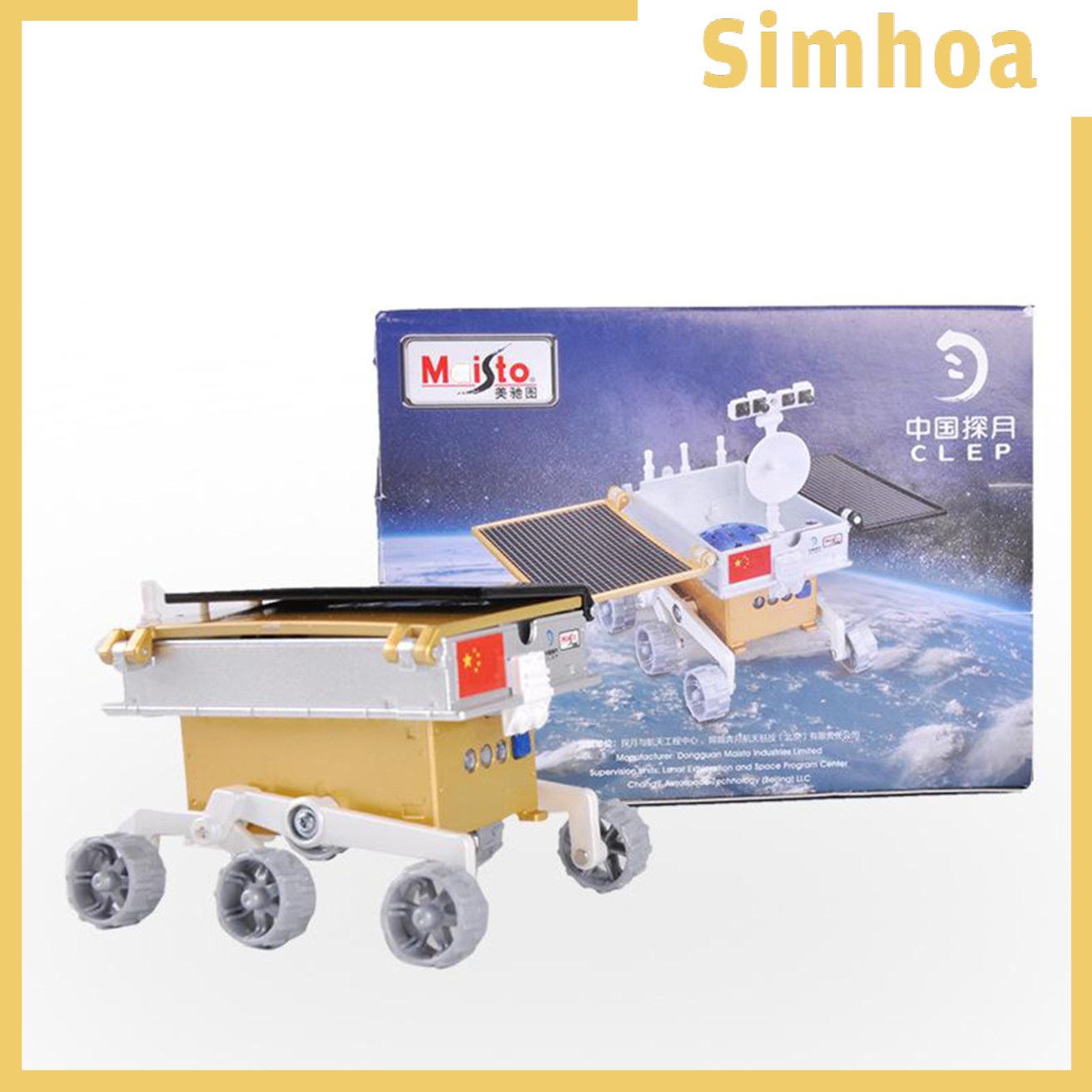 Mô Hình Xe Lunar Rover 3d Tỉ Lệ 1 / 16 Bằng Kim Loại