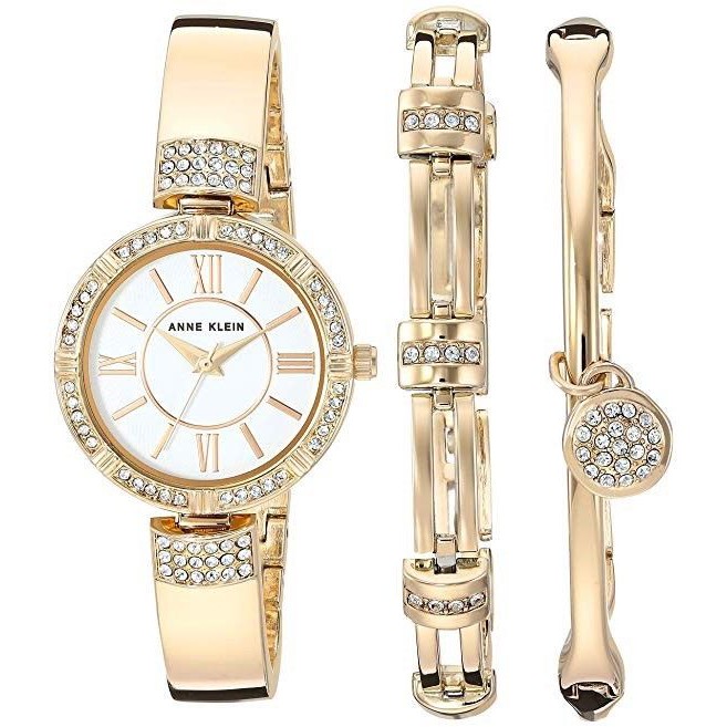 Bộ đồng hồ và vòng tay trang sức Anne Klein