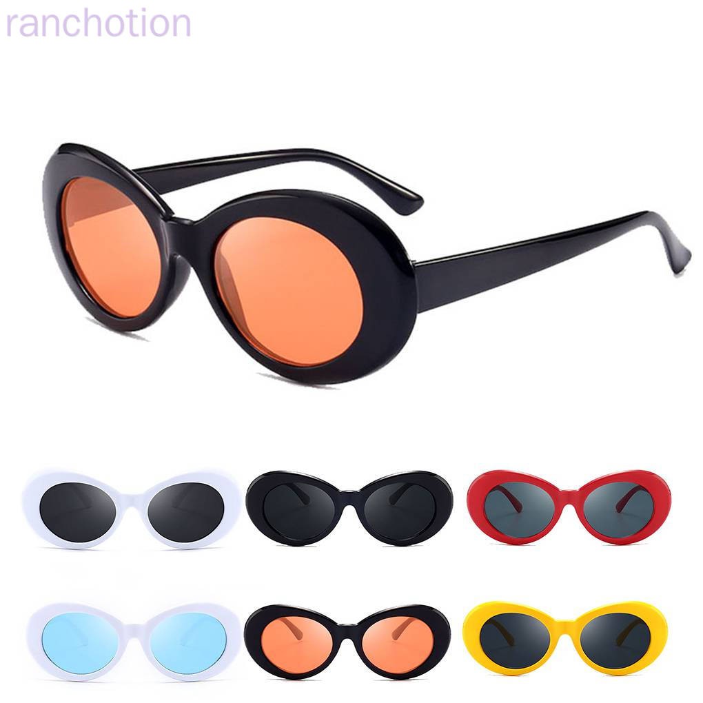 Kính mát gọng oval phong cách retro thời trang cho unisex | BigBuy360 - bigbuy360.vn