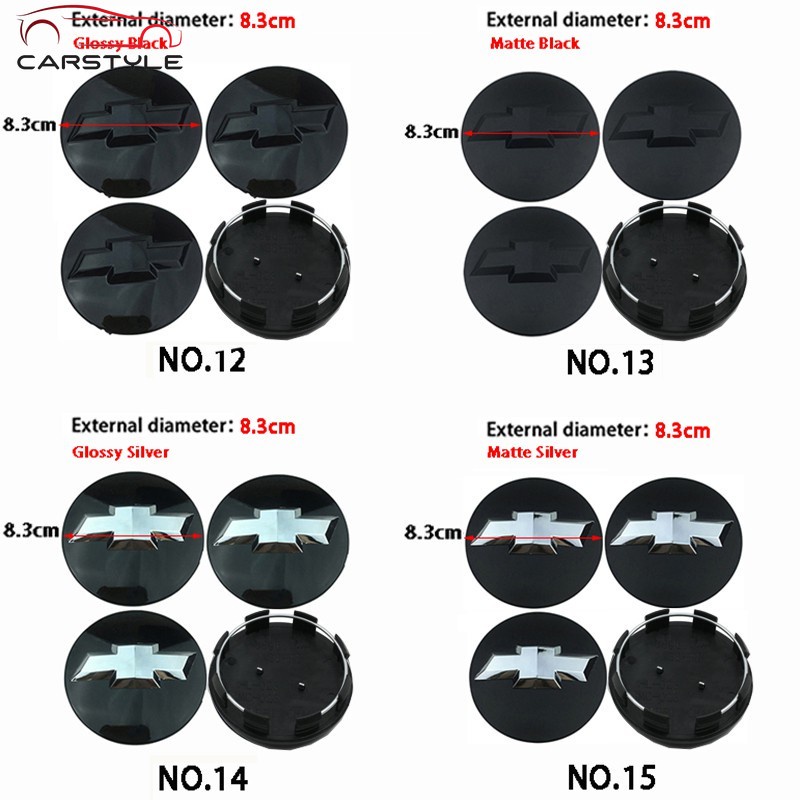 Set 4 Nắp Chụp Mâm Bánh Xe Hơi Chevrolet Cavlier Onix Cruze Aveo