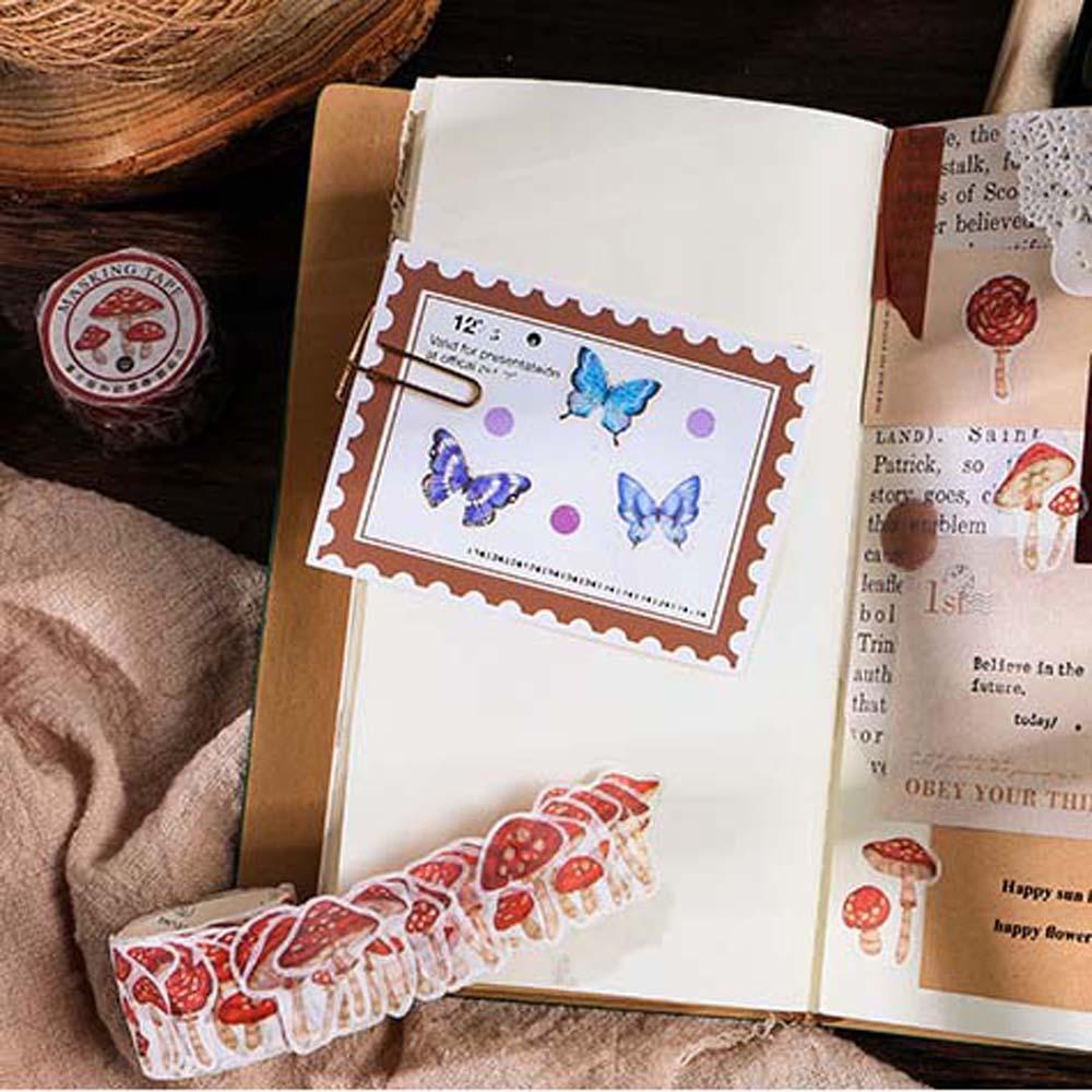 Băng Keo Dán Trang Trí Sổ Tay DIY Hình Hoa Và Bướm
