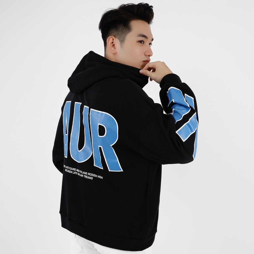 Áo hoodie nam form rộng vải nỉ dày dặn, siêu co giãn chuẩn form thời trang cao cấp thời trang Hpfashion - KVAHD11