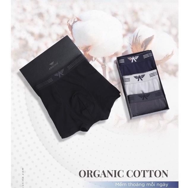 [CHÍNH HÃNG] Quần lót nam Boxer ARISTINO ABF056 từ 100% sợi bông thiên nhiên thân thiện và bảo vệ làn da nhạy cảm
