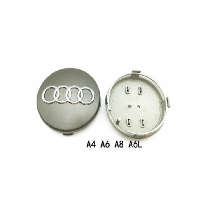 [GIÁ SỐC - HÀNG CHÍNH HÃNG] Biểu tượng logo Audi chụp mâm, vành, bánh xe ô tô 60mm - Mã sản phẩm AUD60