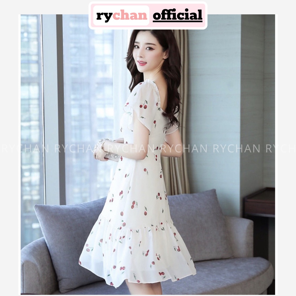 [ẢNH THẬT CUỐI] DX898 - Đầm Xòe Cherry Mang 2 Kiểu Đầm Xòe Hai Lớp Vải Mềm Mịn Bao Đẹp