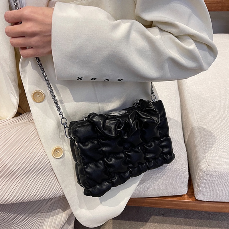 Túi Đeo Chéo Họa Tiết Kẻ Sọc Đơn Giản Thời Trang Dễ Phối Đồ Cho Nữ