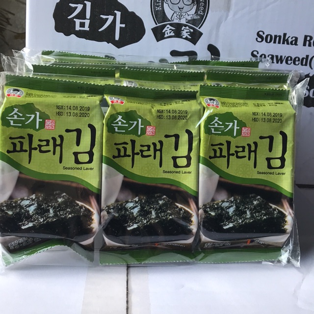 1 lốc Tảo biển sonka roasted seaweed 5gx 3 gói