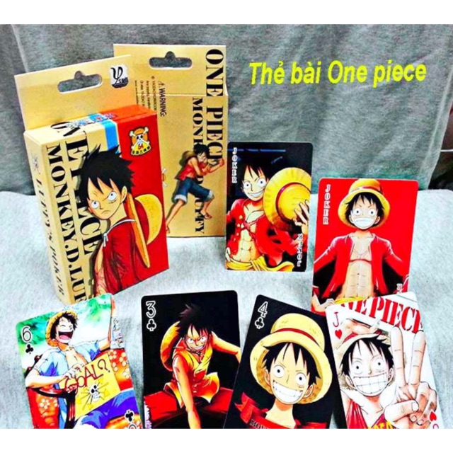 Bộ bài tú lơ khơ one piece gồm 54 ảnh khác nhau/ bài Tây one piece