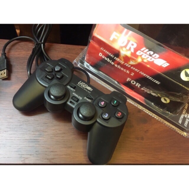 Tay Cầm Game Có Analog Hỗ Trợ Rung GamePad PC USB - Có Gạt