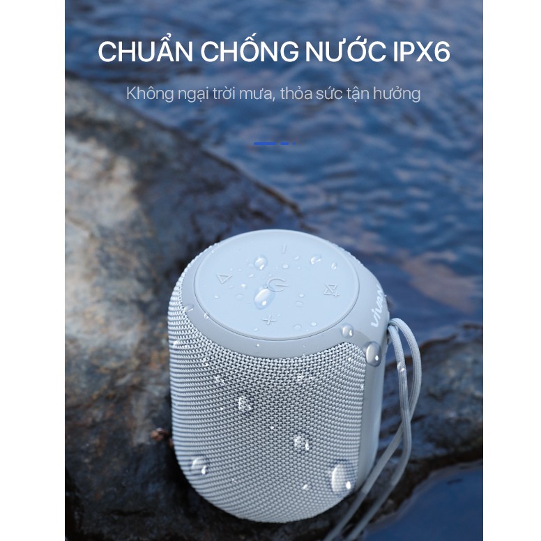 Loa Bluetooth 5.0 VIVAN VS12 Hi-Fi Công Suất 10W - Chống Nước IPX6 - Hỗ Trợ Kết Nối Cổng AUX/MicroSD