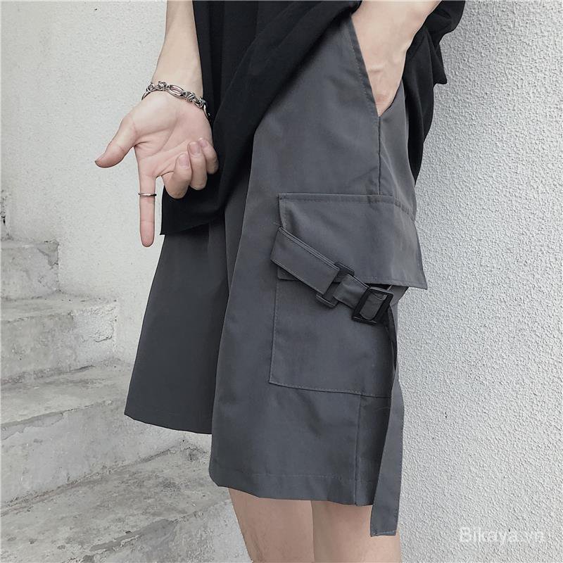 Overalls Women's Korean Style ins Loose Slimming Casual Wide-Leg Pants Student Straight Fifth Pants Shorts Fashion | BigBuy360 - bigbuy360.vn