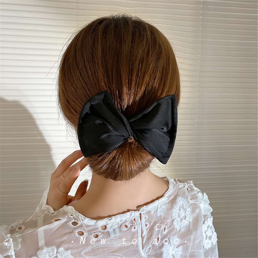 Dây búi tóc vải quấn nơ xinh xắn cho nữ