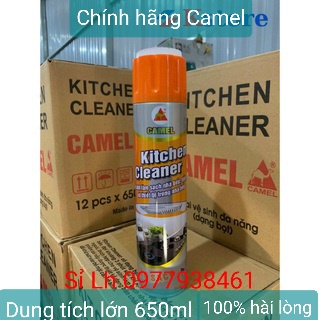Chai xịt bọt tẩy rửa nhà bếp chính hãng Camel dung tích lớn 650ml, Bình xịt tẩy rửa đa năng Kitchen cleaner siêu hót