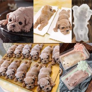 Khuôn làm bánh silicon 3D tạo hình chú chó sinh động độc đáo