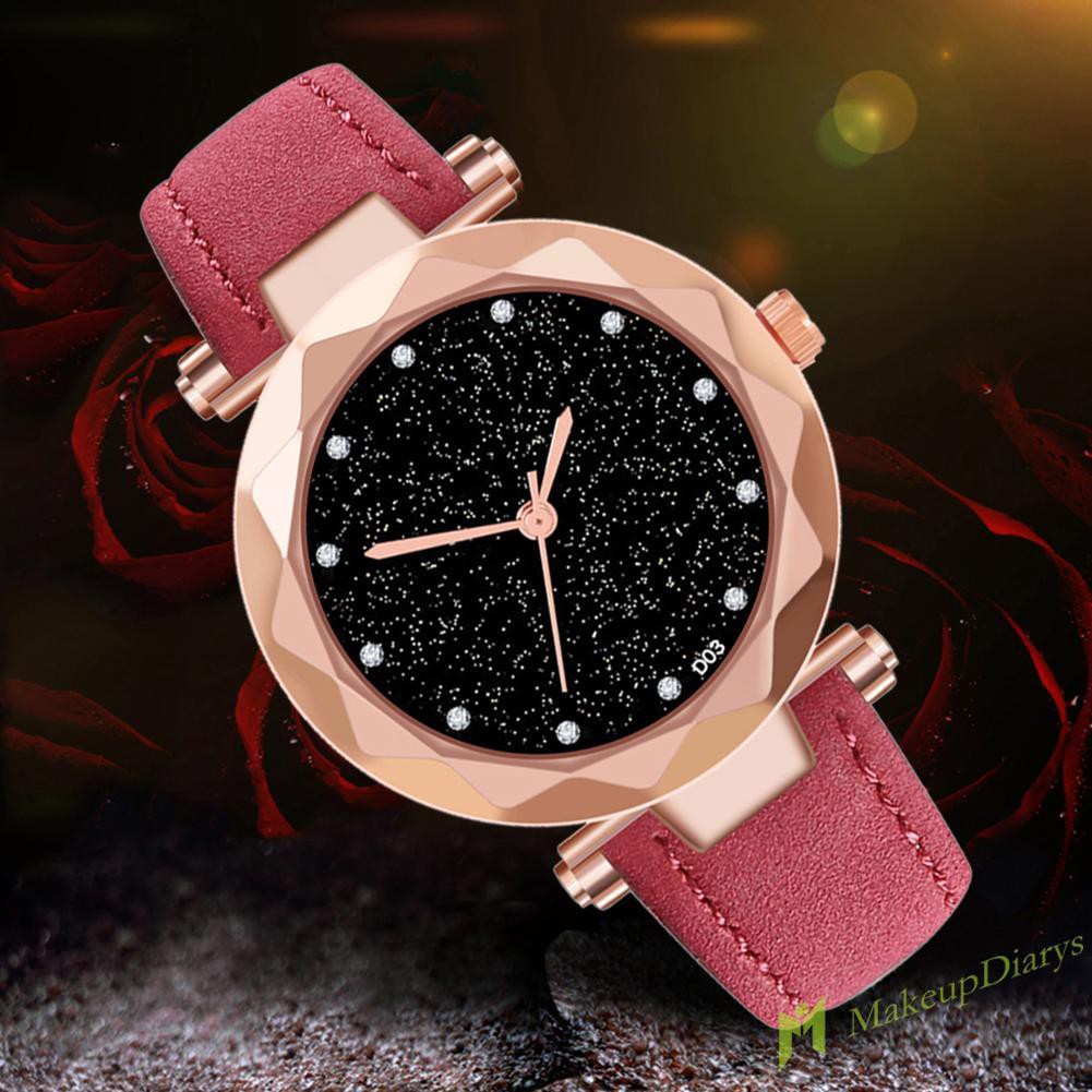 Đồng Hồ Quartz Nữ Mặt Tròn Đính Pha Lê Sang Trọng