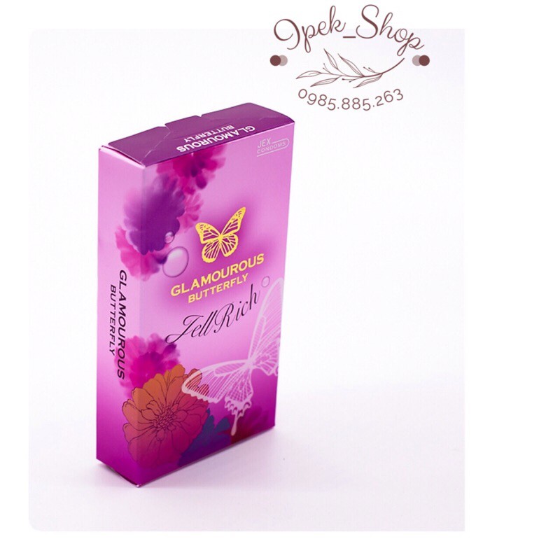 Bao cao su JEX JELL Rich siêu mỏng trơn màu cam - Hộp 8 Pcs - Ipek_Shop