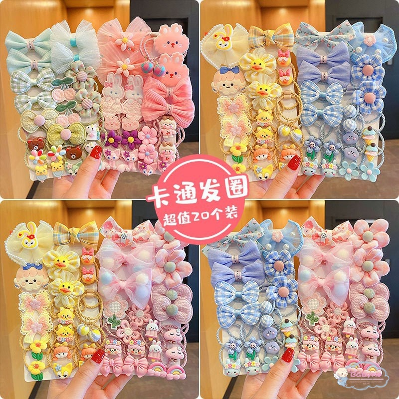Set 20 KẹP TóC HìNh Nơ Dễ Thương Cho Bé GáI