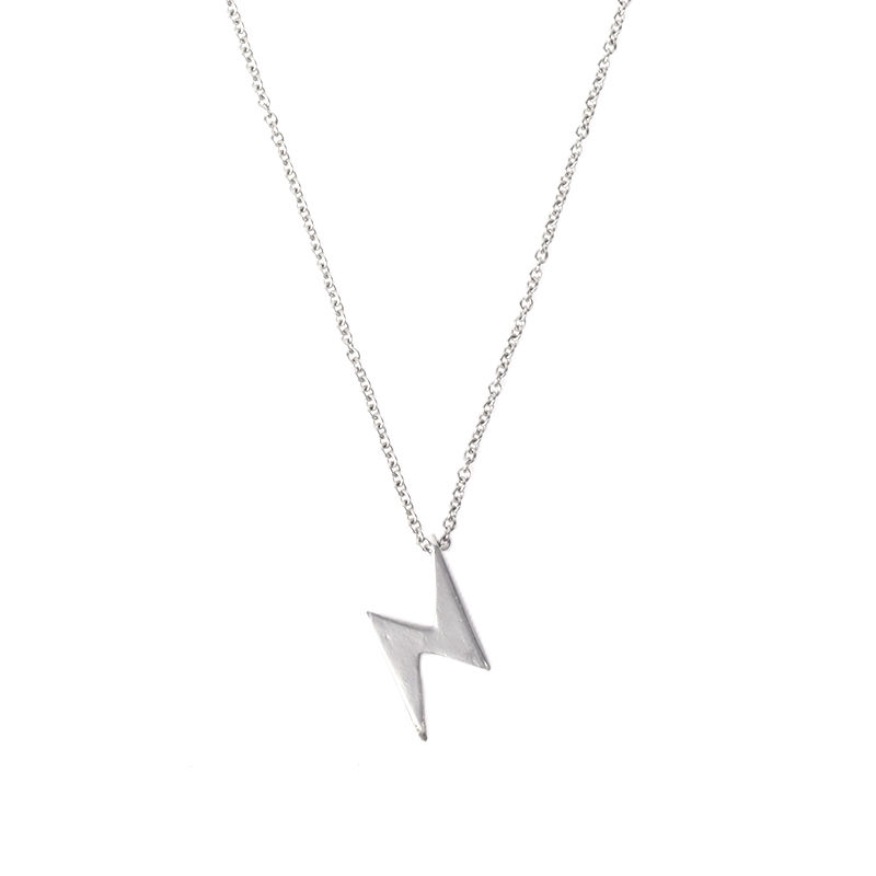 Vòng Cổ Gắn Mặt Hình Sấm Sét Cá Tính Phong Cách Retro