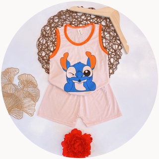 Bộ ba lỗ in hình thú cún đáng yêu minky mom cho bé - lumos kids
