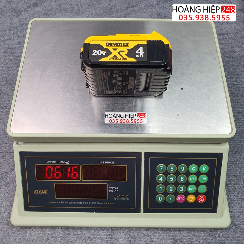 Pin Dewalt 20V 2Ah-4Ah-5Ah bảo hành 12 tháng