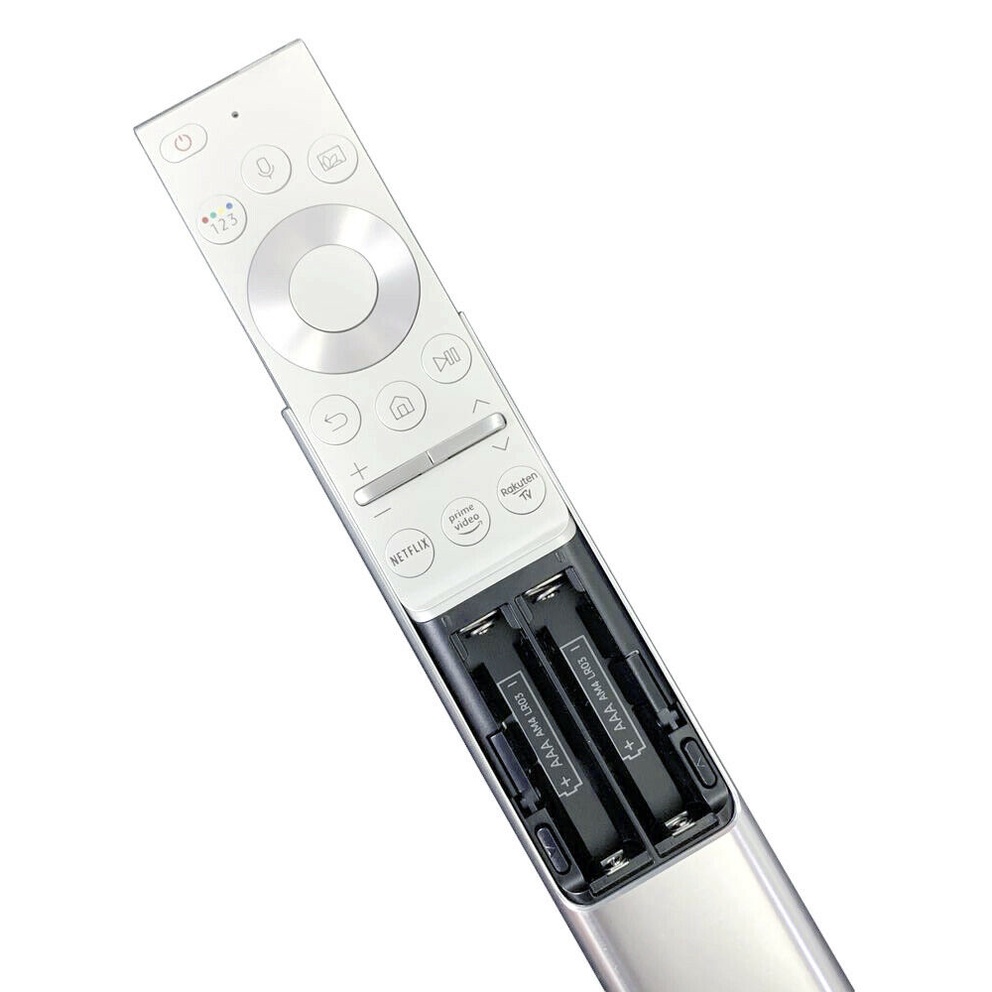 Điều Khiển TiVi Samsung Qled Smart  thông minh chức năng giọng nói vỏ nhôm hàng chính hãng - tặng kèm pin chính hãng -