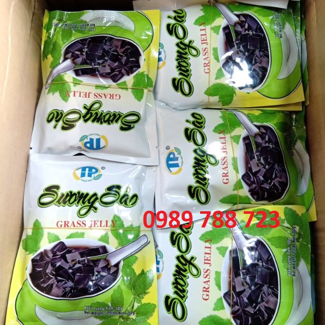 Bột sương sáo đen Thuận Phát 50gr làm thạch sương sáo đen cực ngon/ Thạch sương sáo đen thảo mộc 50g