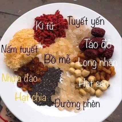Combo 5 set chè dưỡng nhan 12 vị