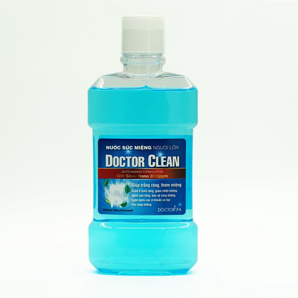 Nước súc miệng Doctor Clean - Loại bỏ mảng bám, bảo vệ lợi, giúp răng chắc khỏe