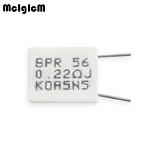 Bộ 10pcs điện trở xi măng gốm không cảm ứng BPR56 5W 5W 0.1R 0.15R 0.22R 0.33R 0.5R