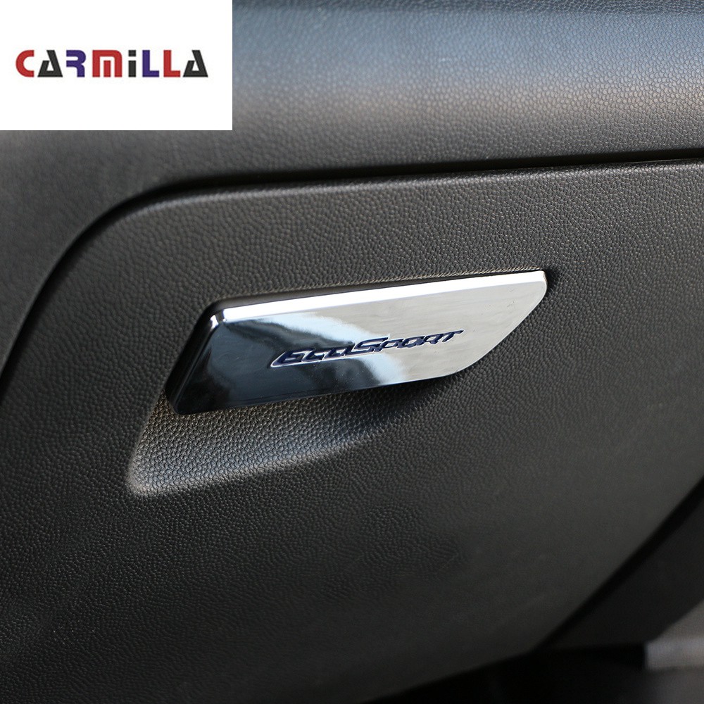 Chrome Glovebox Handle Sticker for Ford Ecosport 2013-2017 LHD 3 Colors