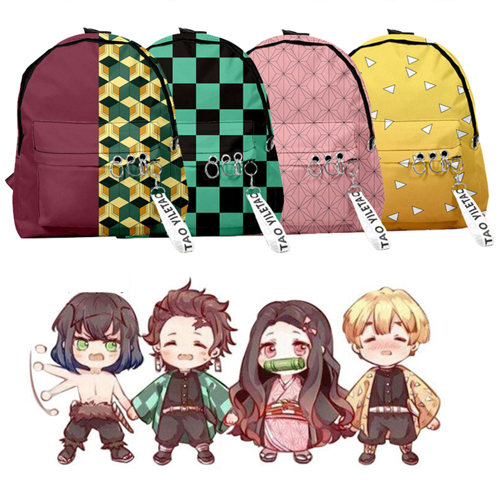 Ba Lô Vải In Hình Anime Xinh Xắn Unisex