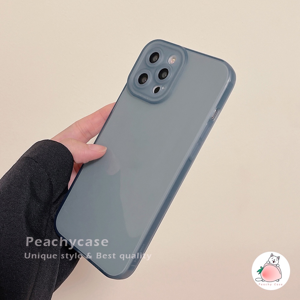 Ốp điện thoại TPU mềm trong suốt màu trơn đơn giản cho iPhone 13 12 11 Pro Xs Max Xr X 7 8 Plus iPhone13 Pro