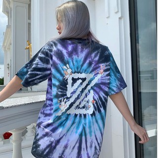 Áo Thun Nữ In Loang Màu Sắc Chất Cotton Lạnh Hàng SG20